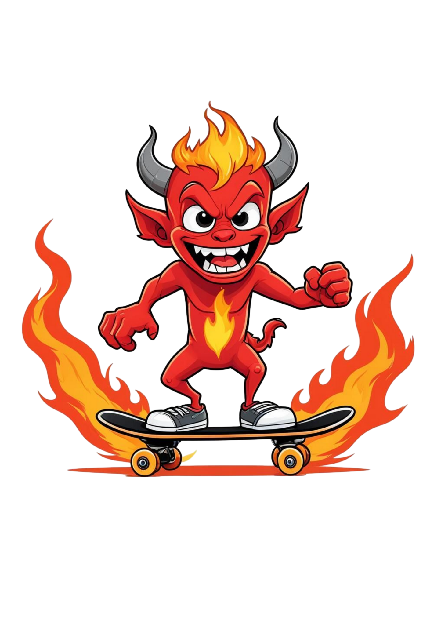 Demon skateboarding image (2)